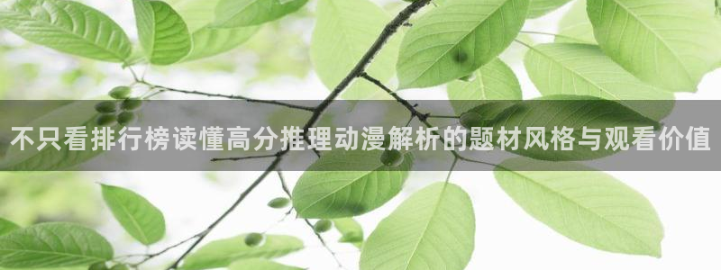里番肉动漫在线观看：不只看排行榜读懂高分推理动漫解析的题材风格与观看价值