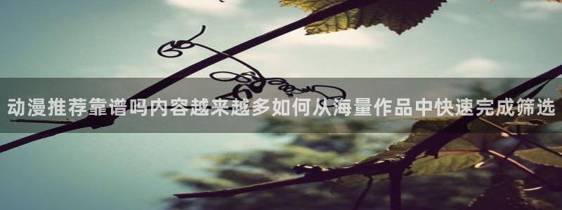 里番肉番动漫在线观看：动漫推荐靠谱吗内容越来越多如何从海量作品中快速完成筛选